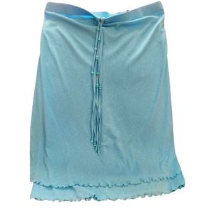 RAPZ‎ Large Blue Strapless Beach Cover-up